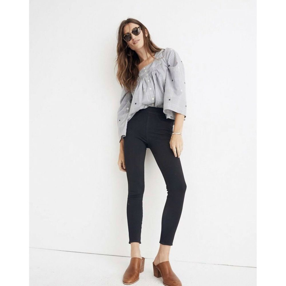 MADEWELL Black Pull On stretch Jeans Skinny